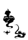 Cartoon: Three Wishes... (small) by berk-olgun tagged three,wishes