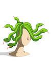 Cartoon: Toupee... (small) by berk-olgun tagged medusa