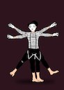 Cartoon: Vitruvian Pantomimer... (small) by berk-olgun tagged vitruvian,pantomimer