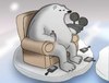 Cartoon: Watching Documentary Film.. (small) by berk-olgun tagged watching,documentary,film