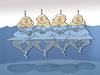 Cartoon: Whale Lake Water Ballet.. (small) by berk-olgun tagged whale,lake,water,ballet