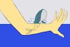 Cartoon: Whale Tattoo... (small) by berk-olgun tagged whale,tattoo