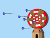 Cartoon: Windmill Dart... (small) by berk-olgun tagged windmill,dart
