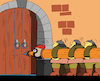 Cartoon: Woodpecker Castle... (small) by berk-olgun tagged woodpecker,castle