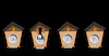 Cartoon: World Cuckoo Clocks... (small) by berk-olgun tagged world,cuckoo,clocks