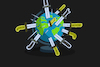 Cartoon: World Globe... (small) by berk-olgun tagged world,globe