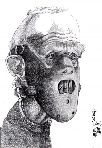 Cartoon: Admiration for Salnavarro (medium) by Marian Avramescu tagged hannibal,lecter