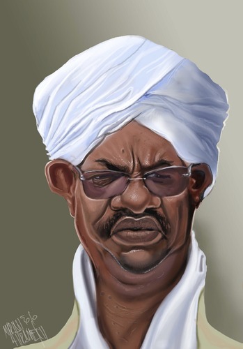 Cartoon: AL BAShIR SUDAN (medium) by Marian Avramescu tagged mmmmmmmmmmmmmm