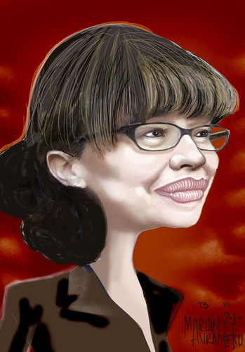 Cartoon: Alicja Blazynska (medium) by Marian Avramescu tagged mav