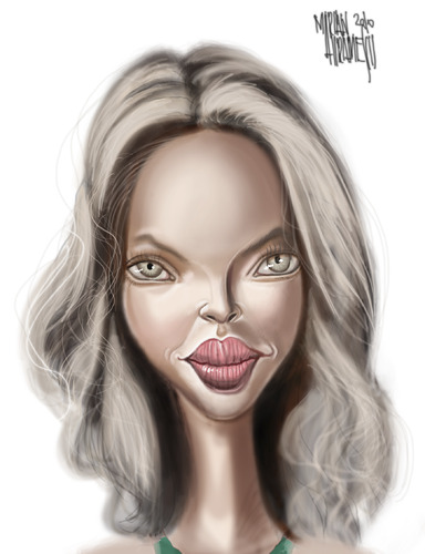 Cartoon: Amanda Seyfrid (medium) by Marian Avramescu tagged mmmmmmmm