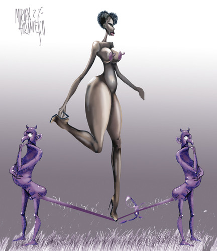 Cartoon: BALLET (medium) by Marian Avramescu tagged mmmmmmav