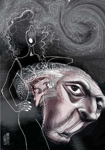 Cartoon: BORGES (medium) by Marian Avramescu tagged mav