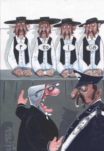 Cartoon: carabinieri (medium) by Marian Avramescu tagged carabinieri