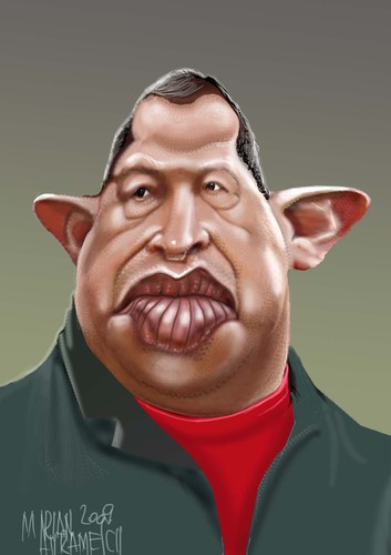 Cartoon: CHAVEZ 2 (medium) by Marian Avramescu tagged mav