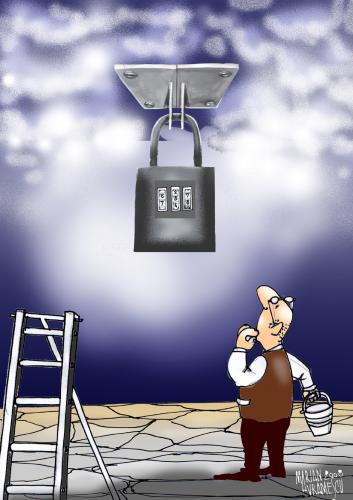 Cartoon: closed (medium) by Marian Avramescu tagged closed