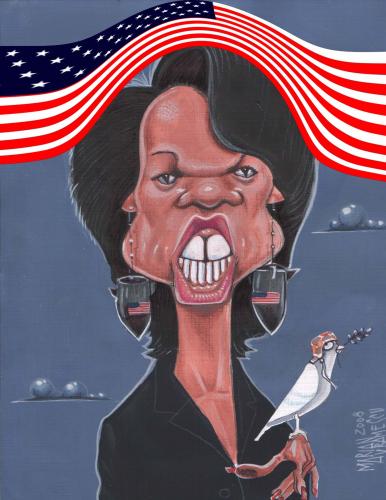 Cartoon: CONDI (medium) by Marian Avramescu tagged condi