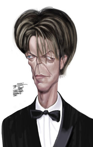 Cartoon: D BOWIE (medium) by Marian Avramescu tagged mmmmmmmmmm