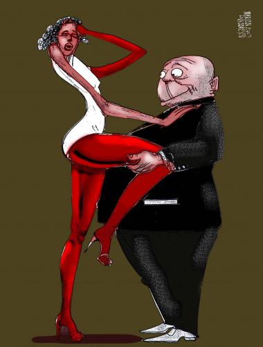 Cartoon: dance (medium) by Marian Avramescu tagged mav