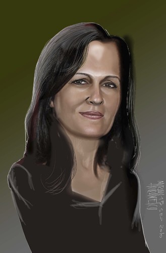 Cartoon: Dr SIBEL TOZAKI (medium) by Marian Avramescu tagged by,mav