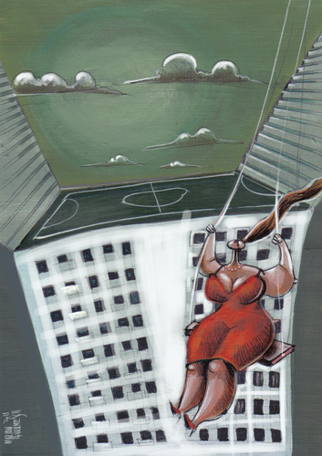 Cartoon: dream (medium) by Marian Avramescu tagged mmmmmmmm