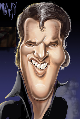 Cartoon: ELVIS (medium) by Marian Avramescu tagged mmmmmmm