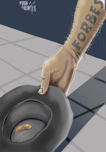 Cartoon: FORBES (medium) by Marian Avramescu tagged mmmmmmmm