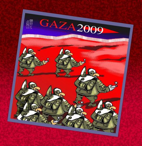 Cartoon: GAZA 2009 (medium) by Marian Avramescu tagged mav