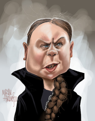 Cartoon: GRETA THUNBERG (medium) by Marian Avramescu tagged mmmmmmmmmmmmm