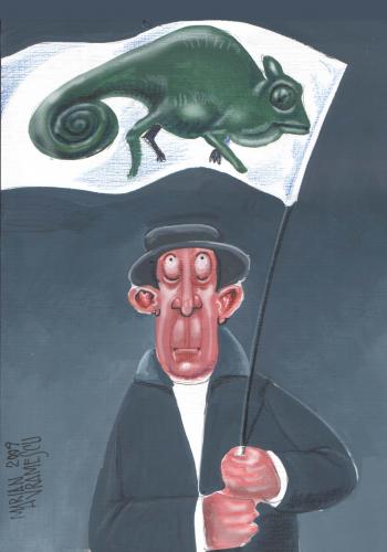 Cartoon: IMMIGRANT (medium) by Marian Avramescu tagged mav
