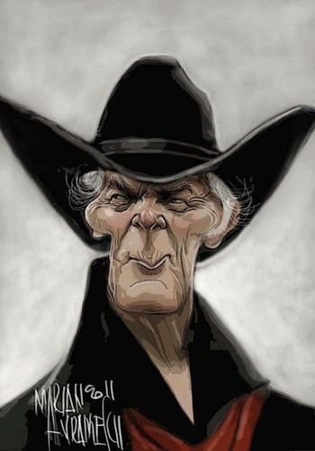 Cartoon: JACK PALANCE (medium) by Marian Avramescu tagged mmmmmmmmmmmm