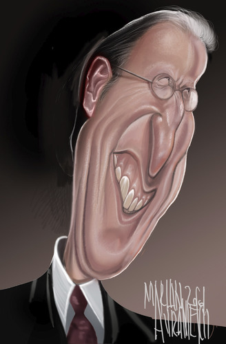 Cartoon: JAMES CROMWELL (medium) by Marian Avramescu tagged mmmmmmmmmm