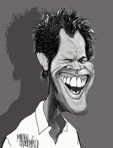 Cartoon: Johnny-Knoxville (medium) by Marian Avramescu tagged mmmmmmmmmm