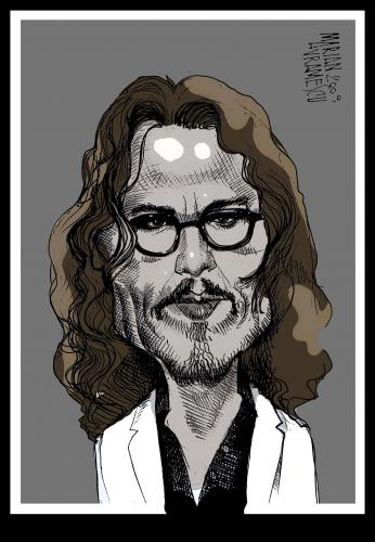 Cartoon: JOHNNY DEEP (medium) by Marian Avramescu tagged johnny