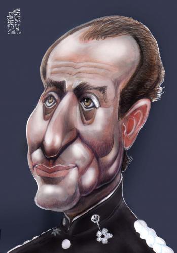 Cartoon: JUAN CARLOS (medium) by Marian Avramescu tagged mav