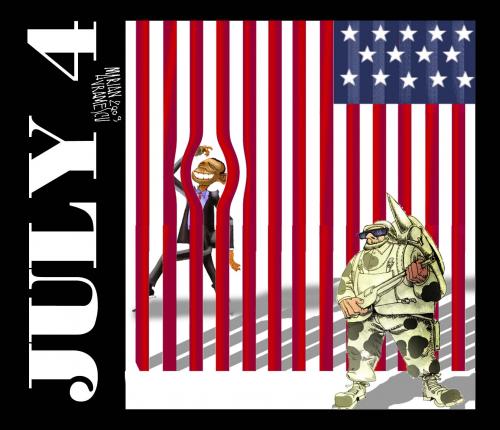 Cartoon: JULY 4 (medium) by Marian Avramescu tagged usa,july