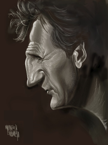 Cartoon: LIAM NEESON (medium) by Marian Avramescu tagged mmmmmmm