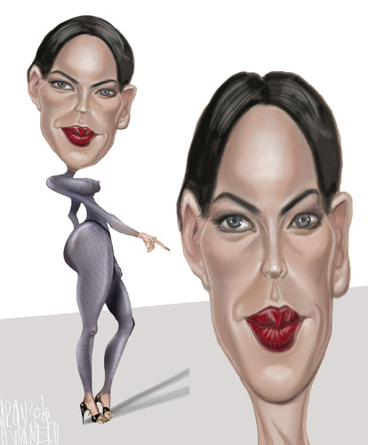 Cartoon: LIV TYLER (medium) by Marian Avramescu tagged mmmmmmmmmmmmmmmm