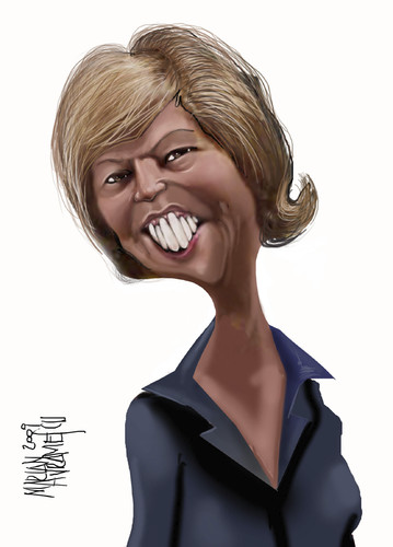 Cartoon: MARLENE  POHLE (medium) by Marian Avramescu tagged by,mav