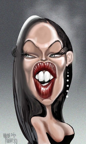 Cartoon: MEGAN FOX II (medium) by Marian Avramescu tagged mmmmmmm