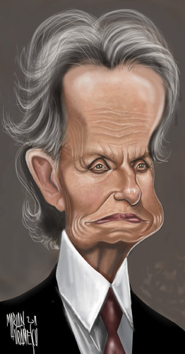 Cartoon: Michael Douglas (medium) by Marian Avramescu tagged mmmmmmmmm