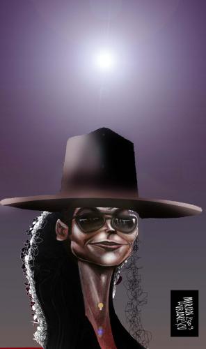 Cartoon: MICHAEL JACKSON (medium) by Marian Avramescu tagged michael,jackson