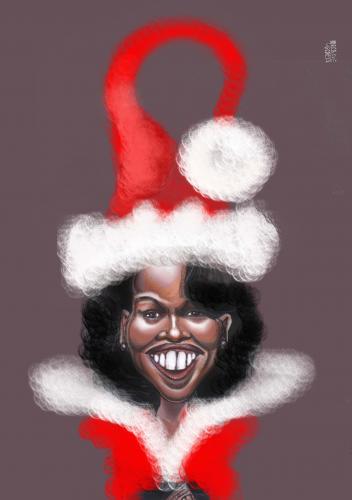 Cartoon: Michelle (medium) by Marian Avramescu tagged michelle