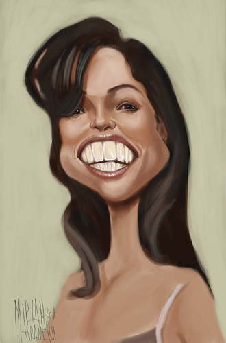 Cartoon: Michelle Rodriguez (medium) by Marian Avramescu tagged mmmmmmmmmmmm