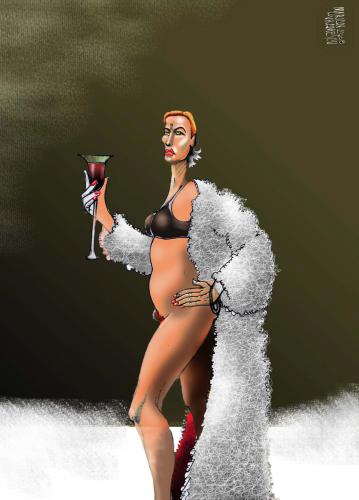 Cartoon: Miss winter 2009 (medium) by Marian Avramescu tagged mav