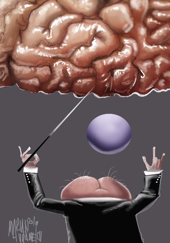 Cartoon: normality (medium) by Marian Avramescu tagged mmmmmmmmmm