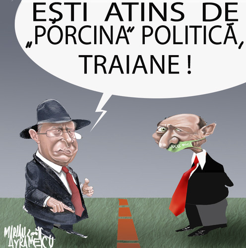 Cartoon: POLITICAL A H1 N1 (medium) by Marian Avramescu tagged by,mav