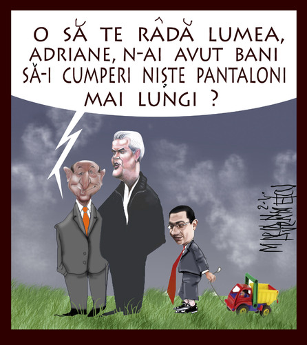 Cartoon: PONTA (medium) by Marian Avramescu tagged mav