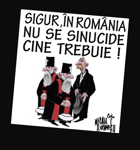 Cartoon: poor RO (medium) by Marian Avramescu tagged mmmmmmm