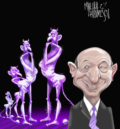 Cartoon: Purple guards (medium) by Marian Avramescu tagged mav