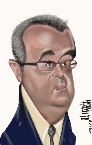 Cartoon: Sabahudin Hadzialic (medium) by Marian Avramescu tagged mmmmmmmmmmm